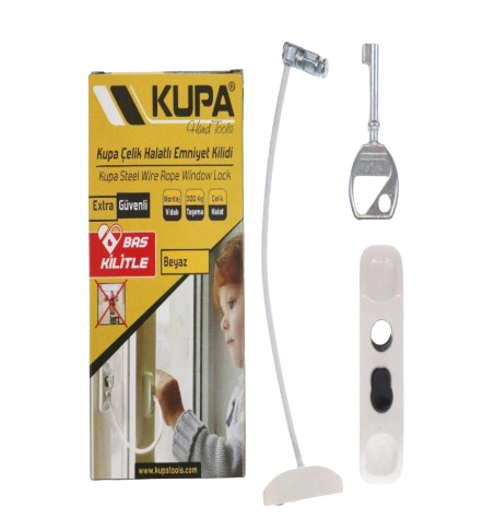 KUPA EMNİYET KİLİDİ HALATLI BEYAZ